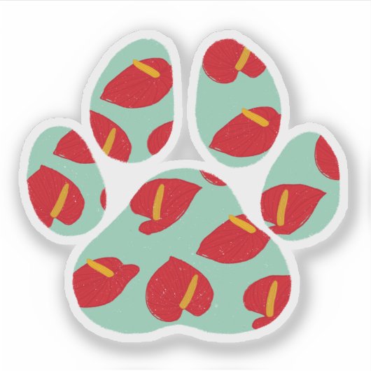 Sticker Anthurium Paw (Devant)