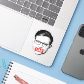 Sticker anti-Mike Johnson (Ordinateur portable avec iPhone)