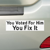 Sticker anti-Obama (En voiture)