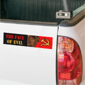 Sticker Anti Obama "Le Visage Du Mal" (Sur camion)