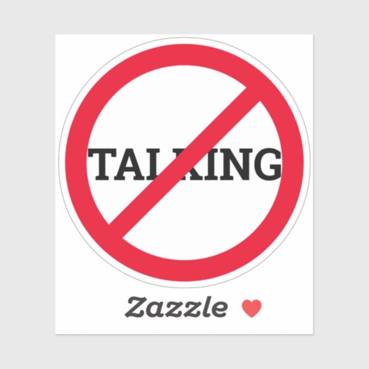 Sticker Anti-parole (Feuille)