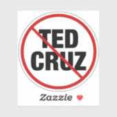 Sticker Anti Ted Cruz Texas Democratique (Feuille)