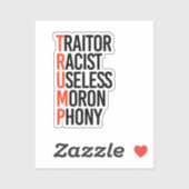 Sticker Anti-Trump (Feuille)