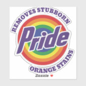 Sticker Anti-Trump anti-Maga Rainbow gay pride (Feuille)