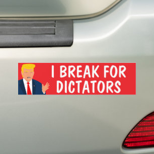 Sticker anti-Trump Bumper - Je me casse pour les d