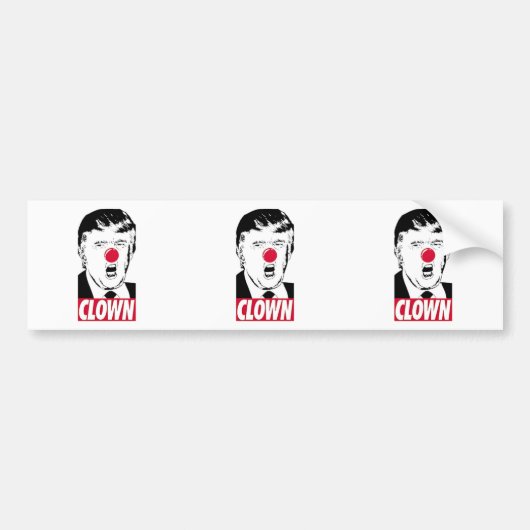 Sticker anti-Trump Funny Bumper (Devant)