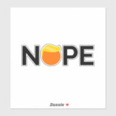 Sticker Anti-Trump - Nope Edition (Feuille)