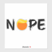 Sticker Anti-Trump - Nope Edition II (Feuille)