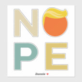 Sticker Anti-Trump - Nope Edition III (Feuille)