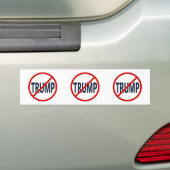 Sticker anti-Trump pas Trump (En voiture)
