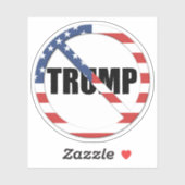 Sticker Anti-Trump pro-démocratie (Feuille)