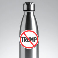 Anti Trump Simple Red Circle X Politique