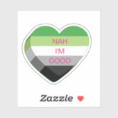 Sticker Anti-Valentines Aromantiques Personnalisables Coeu (Feuille)