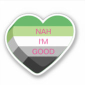 Sticker Anti-Valentines Aromantiques Personnalisables Coeu (Devant)