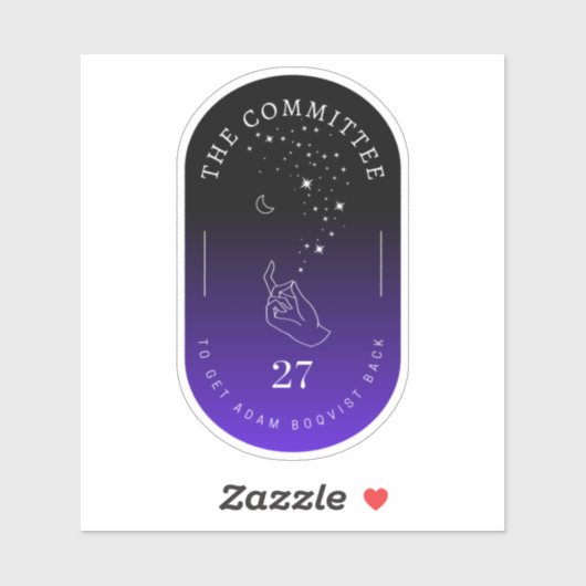 Sticker anticrépusculaire Adam Boqvist (Feuille)