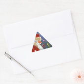 Sticker Antiek Bos Santa Kerstmis Vogel Winter (Envelop)