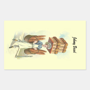 Sticker Antiek Fun Brood Baker Chef Personaliseren