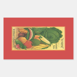 Sticker Antiek Garden Veg Seed Advertise