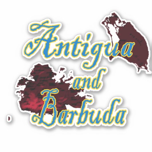 Sticker Antigua-et-Barbuda (Devant)