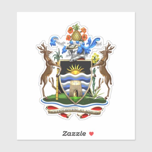 Sticker Antigua-et-Barbuda (Feuille)