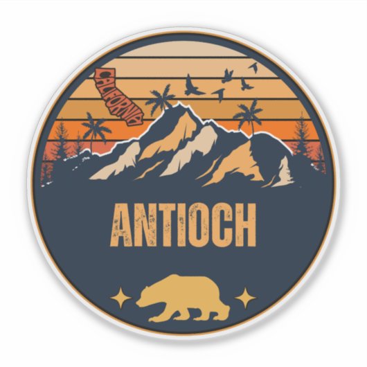 Sticker Antioch, Californie (Devant)
