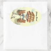 Sticker Antique Fun Pain Baker Chef Personnaliser (Sac)