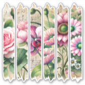 Sticker Antique Livre de bande de Washington rose et vert  (Devant)