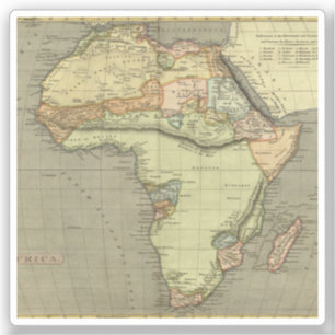 Sticker Antique vieille carte inspirée