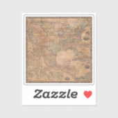 Sticker Antique vieille carte inspirée (13) (Feuille)