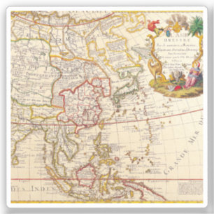 Sticker Antique vieille carte inspirée (6)