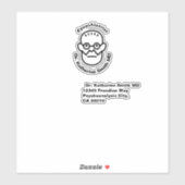 Sticker Antistress Psychoanalysis Sigmund Freud Clinic (Feuille)