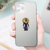 Sticker Anubis le Protecteur – Corps entier avec Ankh (Téléphone)