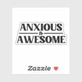 Sticker Anxieux Et Incroyable (Feuille)