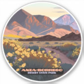 Sticker Anza Borrego Desert State Park Californie (Devant)