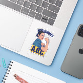 Sticker AOC notoire (Ordinateur portable avec iPhone)