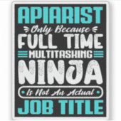 Sticker Apiariste Apiculture Profession professionnelle Ap (Devant)