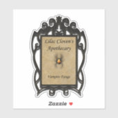 Sticker Apothécaire de Lilac Cloven : Les crocs de vampire (Feuille)