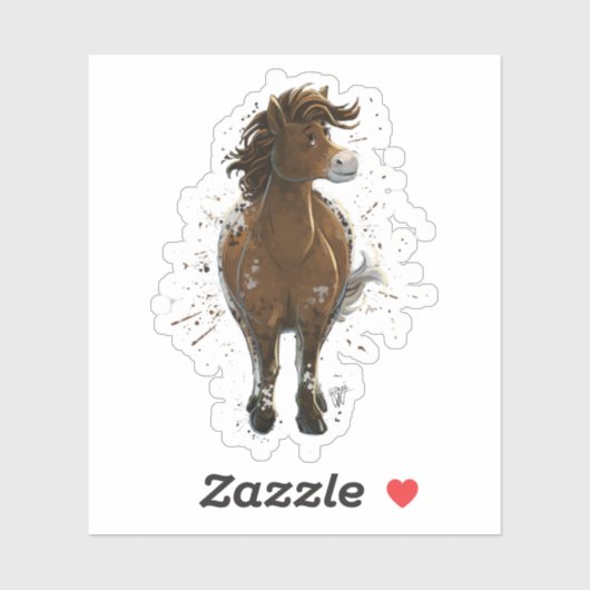 Sticker Appaloosa Peint Pony (Feuille)