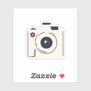 Sticker Appareil photo mignon