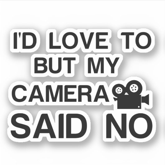 STICKER APPAREIL PHOTO VIDÉO (Devant)