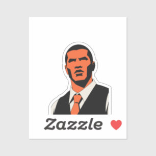 Sticker apparence d'homme mystérieux