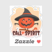 Sticker Appel de l'Esprit d'Halloween (Feuille)