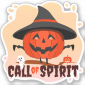 Sticker Appel de l'Esprit d'Halloween (Recto)