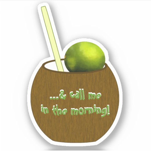 Sticker Appelle-Moi Le Matin (Devant)