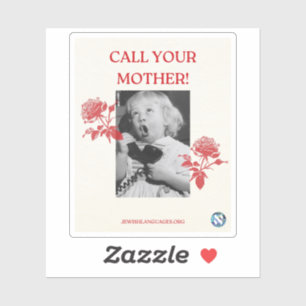 Sticker Appelle Ta Mère ! Anglais