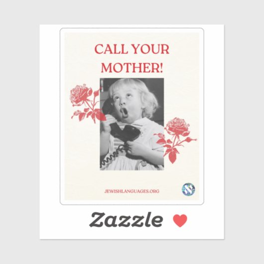 Sticker Appelle Ta Mère ! Anglais (Feuille)