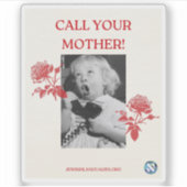 Sticker Appelle Ta Mère ! Anglais (Devant)