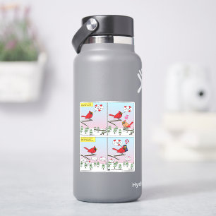Sticker Appels de accouplement d'oiseaux modernes comique