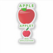 Sticker Apple and Applet Small Application (Devant)