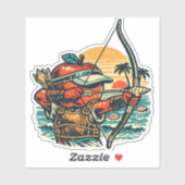 Sticker Apple Archer Beach Target — Vintage Summer  (Feuille)